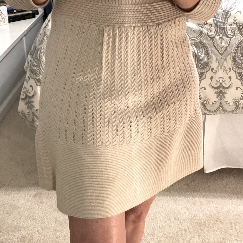 SWEATER KNIT Flare Skirt Sweater Dress - Picture 6 of 16